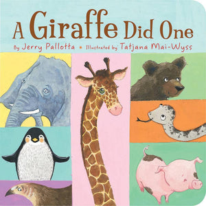 A Giraffe Did One board book for toddlers
