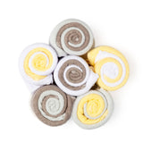 12 Pack Lollipop Washcloth - Yellow