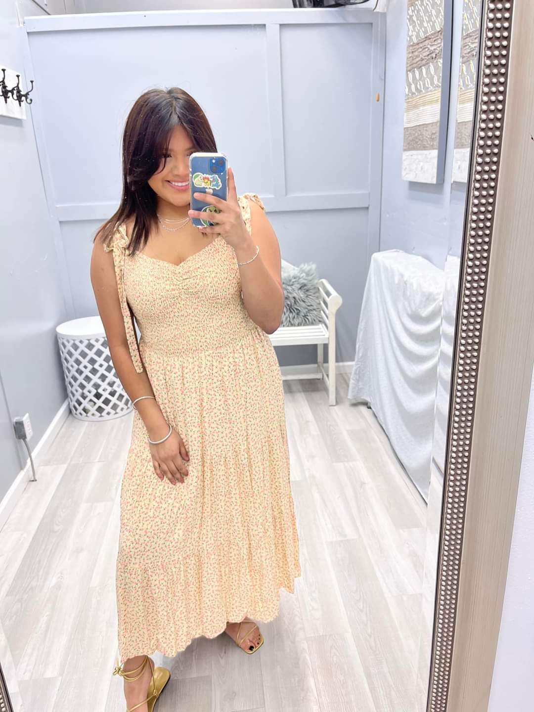 Romantic midi outlet dress