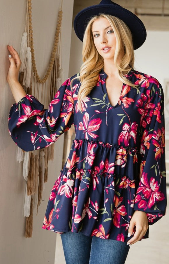 Cynthia Floral Tunic