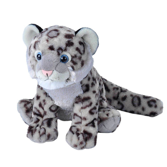 Snow Leopard Cub Stuffed Animal - 12