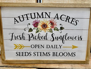 Autumn Acres Signs
