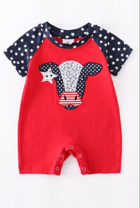 Cow And Stars Romper