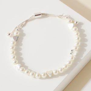 Pearls Heart Bracelet