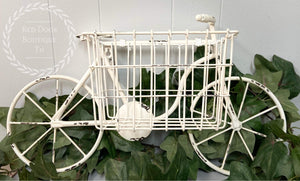 Small Wire Basket Bike Decor