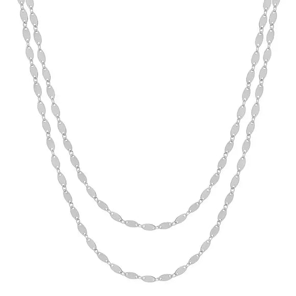 Silver Double Link Chain